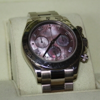Rolex Daytona 18k / 750 White Gold Tahiti MOP Dial Ref.: 116509 LC100 FULLSET 2007