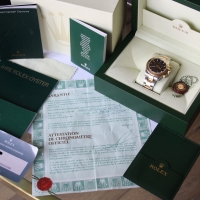 Rolex Daytona Stainless Steel / 18k Gold Black Dial 116523 LC100 FULLSET 2003