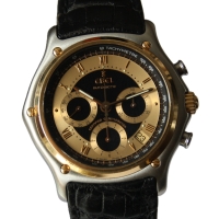 EBEL 1911 "Le Modulor" Stainless Steel / 18k Gold Chronograph 1137240 FULLSET