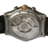 EBEL 1911 "Le Modulor" Stainless Steel / 18k Gold Chronograph 1137240 FULLSET