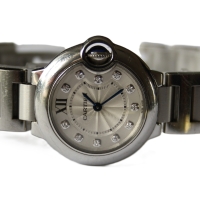 Cartier Ballon Bleu Lady Diamonds 28mm Stainless Steel WE902073 (3009) Box