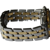 Breitling Chronomat Stahl / Gold Perlmutt Pilotarmband D13352 FULL SET