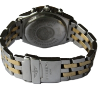 Breitling Chronomat Stahl / Gold Perlmutt Pilotarmband D13352 FULL SET