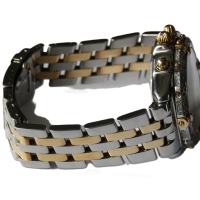 Breitling Crosswind Stahl / Gold 76 Brillanten Pilotarmband B13355 B&P