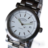 Mühle Glashütte City M99 Weiß M1-99-00 Edelstahl 40 mm Automatik Herrenuhr B&P