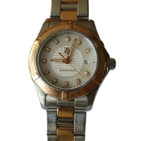 TAG Heuer Aquaracer Lady MOP Diamonds Stahl / Roségold 27mm Quarz WAP1451.BD0837