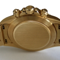 Rolex Daytona 18k / 750 Gelbgold Zenith 16528 Weißes Brillantblatt Inverted Six