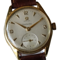 Omega Seamaster "Pre-Ranchero" Handaufzug Vintage 18k /750 Gelbgold Ref.: 2507