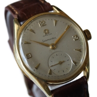 Omega Seamaster "Pre-Ranchero" Handaufzug Vintage 18k /750 Gelbgold Ref.: 2507