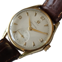 Omega Seamaster "Pre-Ranchero" Handaufzug Vintage 18k /750 Gelbgold Ref.: 2507