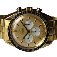 Omega Speedmaster Moonwatch "APOLLO XI 1969" 18k / 750 Yellow Gold No.069 B&P
