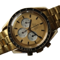 Omega Speedmaster Moonwatch "APOLLO XI 1969" 18k / 750 Yellow Gold No.069 B&P