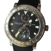 Ulysse Nardin Maxi Marine Diver Chronometer 40mm Stahl Herrenuhr 263-55 FULLSET