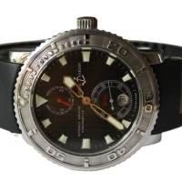 Ulysse Nardin Maxi Marine Diver Chronometer 40mm Stahl Herrenuhr 263-55 FULLSET