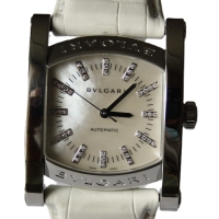 Bvlgari Assioma Stahl 35mm Mother-of-pearl MOP Diamond Uhr AA44S FULLSET
