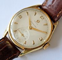 Omega Seamaster "Pre-Ranchero" Handaufzug Vintage 18k /750 Gelbgold Herrenuhr Ref.: 2507