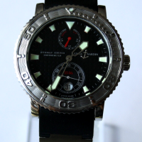 Ulysse Nardin Maxi Marine Diver Chronometer 40mm Stahl Herrenuhr 263-55 FULLSET
