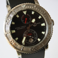 Ulysse Nardin Maxi Marine Diver Chronometer 40mm Stahl Herrenuhr 263-55 FULLSET