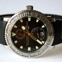 Ulysse Nardin Maxi Marine Diver Chronometer 40mm Stahl Herrenuhr 263-55 FULLSET
