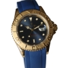 Rolex Yacht-Master 40 Blau 18k / 750er Gelbgold 16628 T-Serie mit Kautschukband