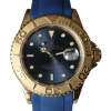 Rolex Yacht-Master 40 Blue 18k / 750 Yellow Gold 16628 T-Serie Kautschuk Bracelet