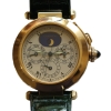 Cartier Pasha 18k / 750 Gelbgold Ewiger Kalender Perpetual Herrenuhr Ref.: 30003 mit Box