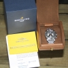Breitling Chronomat 41 Edelstahl Schwarz Pilotarmband Herrenuhr AB014012/BA52 B&P