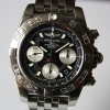 Breitling Chronomat 41 Edelstahl Schwarz Pilotarmband Herrenuhr AB014012/BA52 B&P