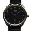 HERMÉS Arceau AR7Q.810 Quarz Stainless Steel Leather NEW