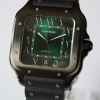 Cartier Santos Large PVD Black Grün WSSA0039 FULLSET