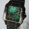 Cartier Santos Large PVD Black Grün WSSA0039 FULLSET