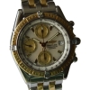 Breitling Chronomat Stahl / Gold Perlmutt Pilotarmband D13352 FULL SET