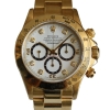 Rolex Daytona 18k / 750 Gelbgold Zenith 16528 Weißes Brillantblatt Inverted Six